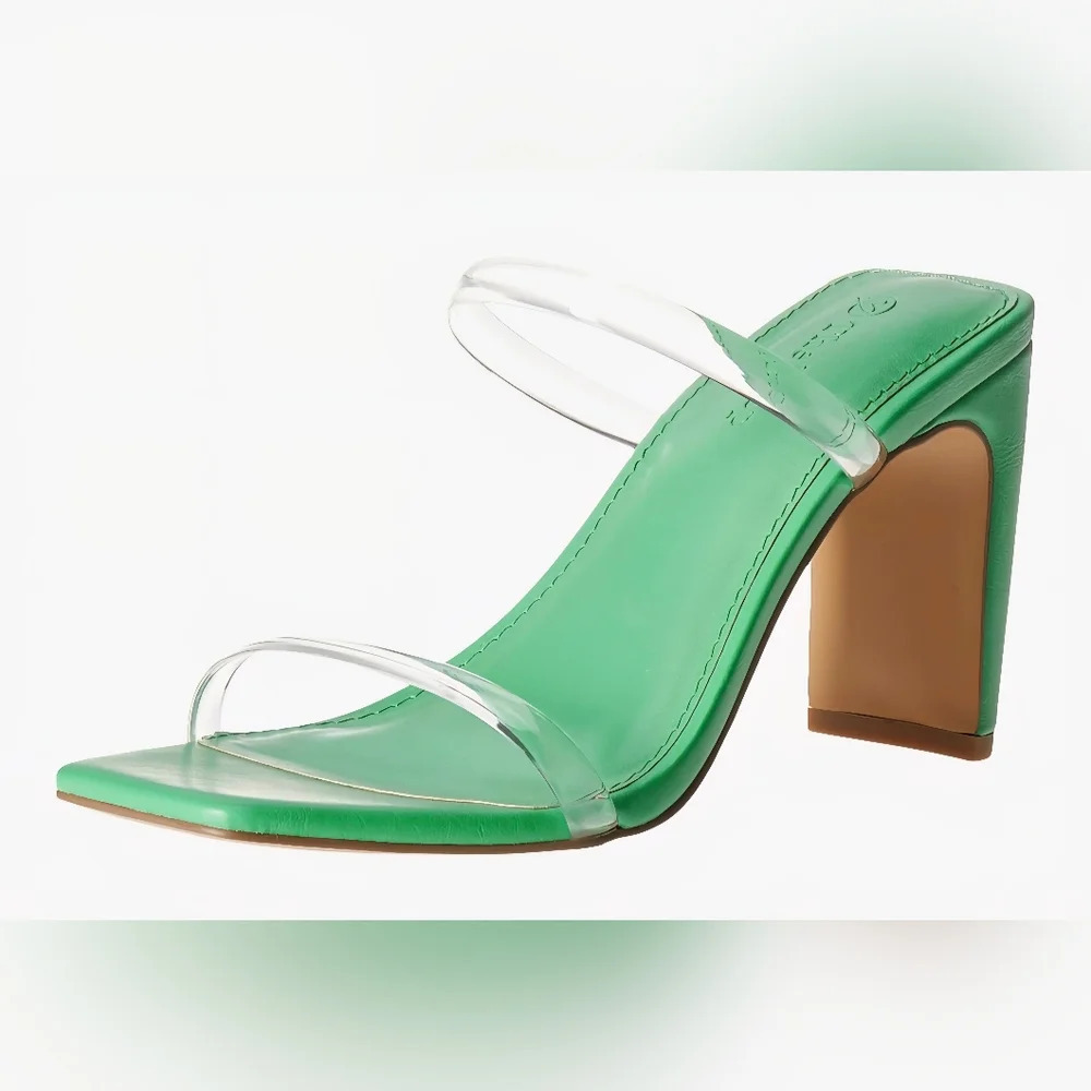 The Drop Avery Square Toe TWO Strap High Heeled Sandal #778-779 - Picture 14 of 14